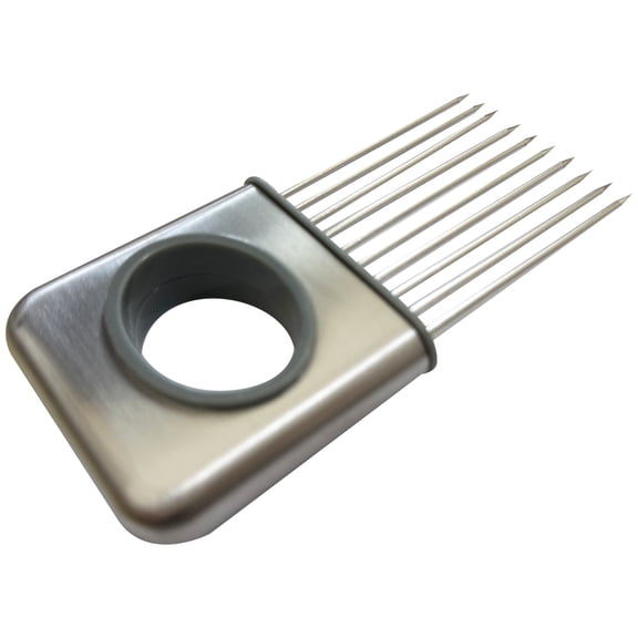 INTSUPERMAI Onion Holder Vegetable Cutter Holder Tool Meat Tenderizers Stainless Steel Kitchen Gadget