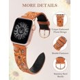 thumbnail image 3 of Correa de reloj Minyee Leather compatible con Apple de 41 a 49 mm, 3 of 6