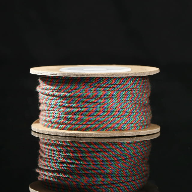Nvzi Cuerda trenzada decorativa para manualidades, 1,2 mm, 2 unidades, A13