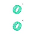 thumbnail image 4 of Qarigey Anillo unisex que brilla en la oscuridad Anillo de acrílico Luminoso Noche que brilla intensamente Joyería de mano Regalo de vacaciones, Verde verde talla 8 2piezas Qarigey CBP152937, 4 of 6