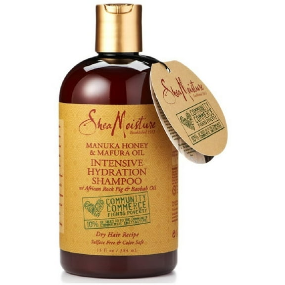 Shea Moisture Manuka Honey & Mafura Oil Intensive Hydration Shampoo 13 oz (Pack of 2)
