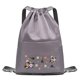 thumbnail image 1 of TQEHS Mochila de viaje plegable de gran capacidad con cordón para mujer, con separación de humedad y secado rápido G9I4, 1 of 6