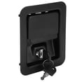thumbnail image 4 of Heavy-Duty Stainless Steel Square Generator Panel Lock with 4-Corner Mounting, Black Spray-Painted Surface, Anti-Pry Fireproof Design, Includes Keys & Washer – Ideal for Silent Units, Diesel, 4 of 6
