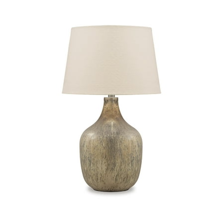 Signature Design by Ashley Casual Mari Table Lamp  Gray/Gold Finish