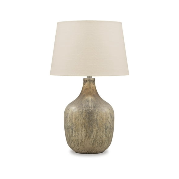 Signature Design by Ashley Casual Mari Table Lamp  Gray/Gold Finish