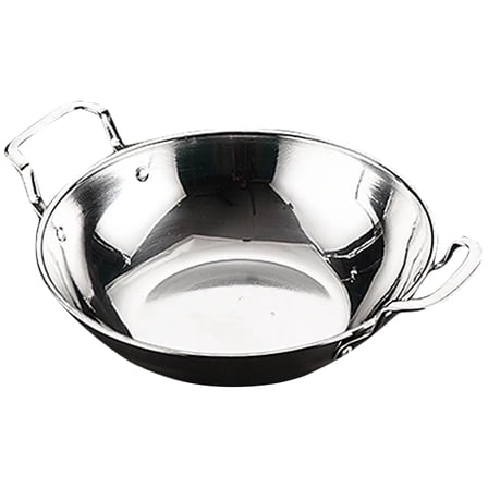 Niceauty Kitchen Utensils Stainless Steel Cooking Pan Silver 1Pcs