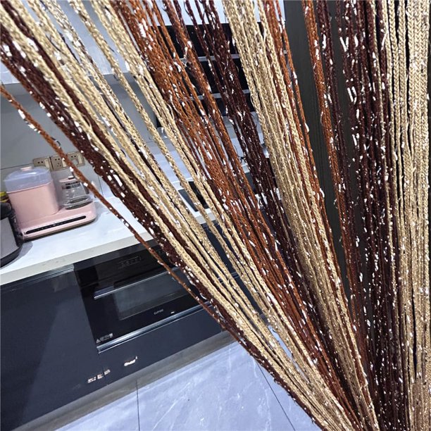 Cortina Decorativa de Cuerda para Puerta, 100 cm x 200 cm