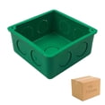 thumbnail image 1 of Registro 3x3 Empotrar Verde Cuadrado Sin Tapa Plastico 46 Pzs Inreco RCP3X3-P46, 1 of 4