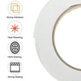 thumbnail image 4 of Uxcell 2Pcs Rolls Single Sided Foam Tape Removeable EVA Sponge Mounting Tape Strong Adhesive Tape Strips White 13ft x 1/2" x 1/16", 4 of 5
