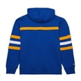 thumbnail image 3 of Men's Mitchell & Ness Blue St. Louis Blues Head Coach Slogan Pullover Hoodie, 3 of 6