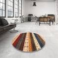 thumbnail image 4 of Ahgly Company Machine Washable Indoor Square Contemporary Sand Brown Area Rugs, 4' Square, 4 of 7