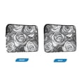 thumbnail image 7 of FORMRS 15"-15.6" Laptop Sleeve Protective Case Soft Carrying Quilted Computer Bag Cover, Black Roses, 7 of 7