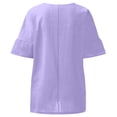 thumbnail image 4 of NJGRAE Plus Size Tops for Women Oversized Pocket T-Shirt Women's Solid Color Crew Neck Short Sleeved Top T Shirt Plus Size Activewear Tops Xxxxl, 4 of 5