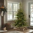 thumbnail image 4 of National Tree Company 6.5 ft. Pre-Lit Feel Real® Artificial Norwegian Spruce Christmas Tree, Green, Clear Lights, Includes Stand, 4 of 9