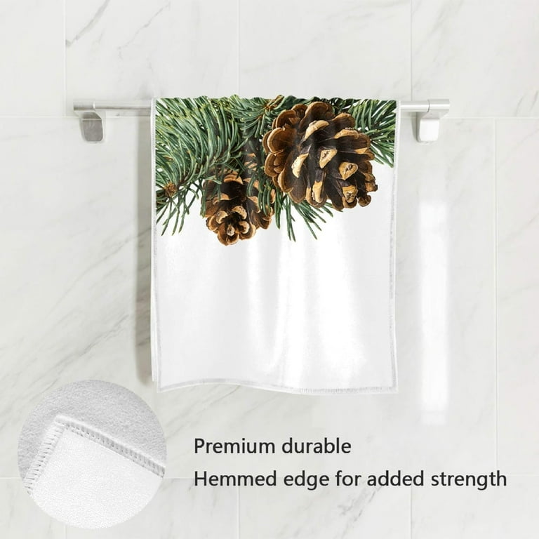 GZHJMY Brown Pine Cone Hand Towels Bath Towel Guest Towel Home Bathroom Decorations 15x30 Inch Walmart