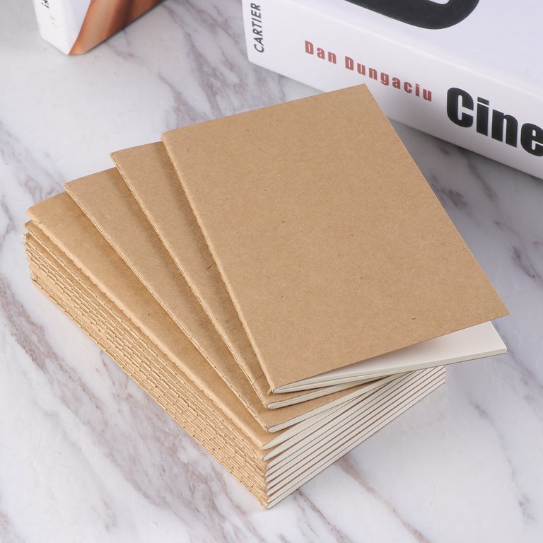 12Pcs Kraft Notebook Sketchbook Diary Journal Journal Notebook