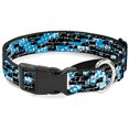 thumbnail image 1 of Buckle-Down Grunge Bricks Blue Martingale Dog Collar, 1 of 1