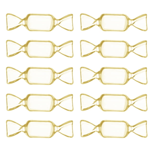 Mini joyero transparente con forma de caramelo, organizador de joyas de plástico, contenedor para guardar dulces para bodas y fiestas.
