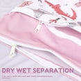 thumbnail image 5 of Waterproof Wet Dry Bag for Baby Cloth Diaper Swimsuit Traveling Gym Clothes Beach Toiletry with 2 Separate Zippered Compartments 2 Pack, 5 of 10