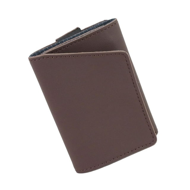Cartera minimalista Sunnimix tarjetero Organizador marrón