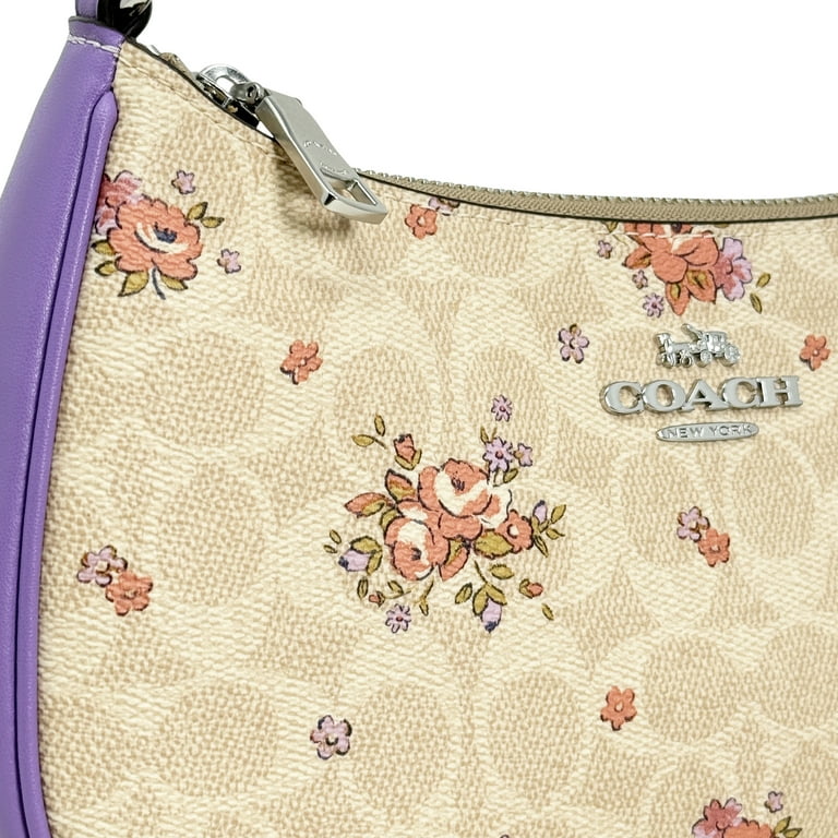 バッグ COACH One Shoulder Bag Flower Signature Coach Teri Shoulder Bag In Signature Canvas With Floral