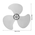 thumbnail image 2 of ibasenice Easy Install Plastic Fan Blade Replacement for Indoor Standing and Floor Fans Light Grey, 2 of 8