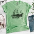 thumbnail image 2 of Sailing Vitamin Sea T-shirt, Unisex Women's Men's Shirt, Summer Shirt, Sailboat Shirt, Sailing Shirt, Heather Apple Green, X-Small, 2 of 6