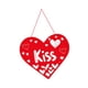 thumbnail image 2 of Letrero colgante de San Valentín con forma de corazón para interiores para familiares, aniversarios y parejas. Estilo B, 2 of 9