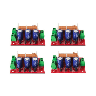 4Pcs 400W Speaker Crossover 2 Way Audio Adjustment Tweeter Bass Speakers Filter Frequency Divider for 2-16Ohm