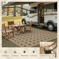 thumbnail image 4 of VUNATE Outdoor Rugs Carpet 5'x7' Jute Rug Modern Geometric Washable Patio Rug Distressed Modern Braided Area Rugs Black Indoor Outdoor Rugs for Living Room Backyard RV Porch, 4 of 9