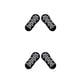 thumbnail image 2 of Jumpingount 1 par de calcetines de Yoga diseño Simple Color sólido calcetines cortos ejercicio Fitness verano primavera calcetería accesorio de Negro 2piezas, 2 of 6