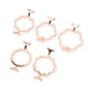 thumbnail image 2 of 5 Unids Sello de Cera Moldes de Oro Rosa de Aleación de Zinc Ahorro de Tiempo Fácil Operación Sello de Cera Anillos para 0.98in 1.18in Sello, 2 of 8