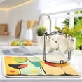 thumbnail image 5 of Yayeee Dish Drying Mat for Kitchen Counter 18"x24" Microfiber Absorbent Pad, Modern Glass, 5 of 7