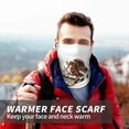 thumbnail image 3 of Winter Neck Warmer Ski Face Mask Mexican Flag Print Neck Gaiter Mask Face Cover Balaclava Scarf, 3 of 5