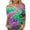 Multicolor#3, variant on DDAPJ pyju 2025 Mardi Gras Shirt for Women Carnival Themed Outfit Party Tee Mask Graphic 3/4 Sleeve Tunic Tops Crewneck Parade Blouse Tshirt Multicolor L