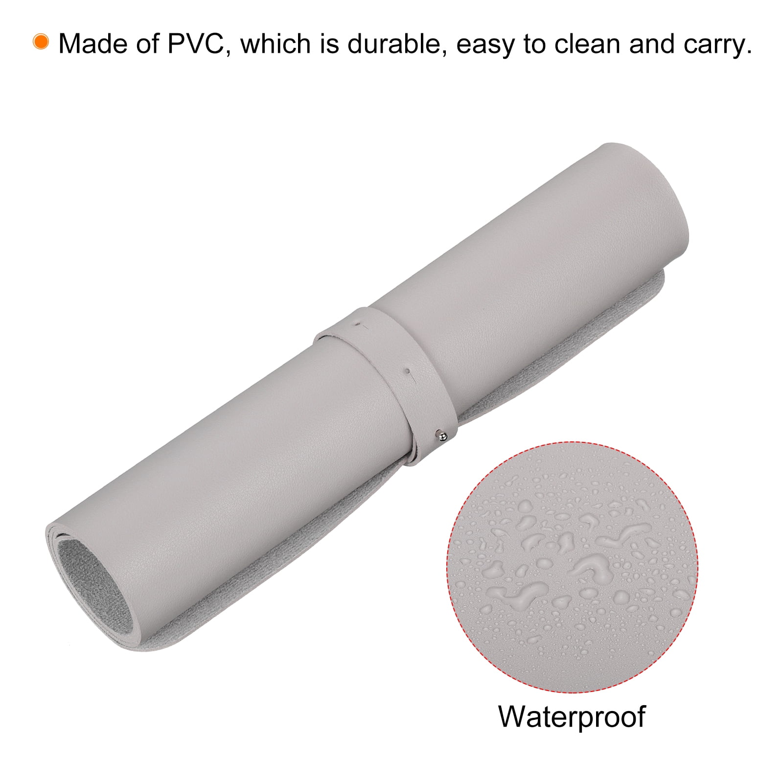 Unique Bargains Desk Mat Protector Non-Slip Mouse Pad for Office Home Gray 30x60