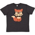thumbnail image 3 of Inktastic Cute Hipster Fox Youth T-Shirt, 3 of 5