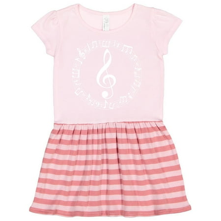 

Inktastic Treble Clef Music Band Choir Gift Gift Toddler Girl Dress