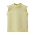 thumbnail image 1 of Timegard Toddler Girls Clothes Baby Ruffle Cute Cotton Tank Top Infant Solid Color Casual Fashion, 1 of 8