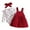 Red, variant on BLVB Newborn Baby Girl Valentine's Day Outfits Ruffle Long Sleeve Heart Print Ribbed Romper Corduroy Suspender Skirt Overall Dress with Headband Fall Clothes