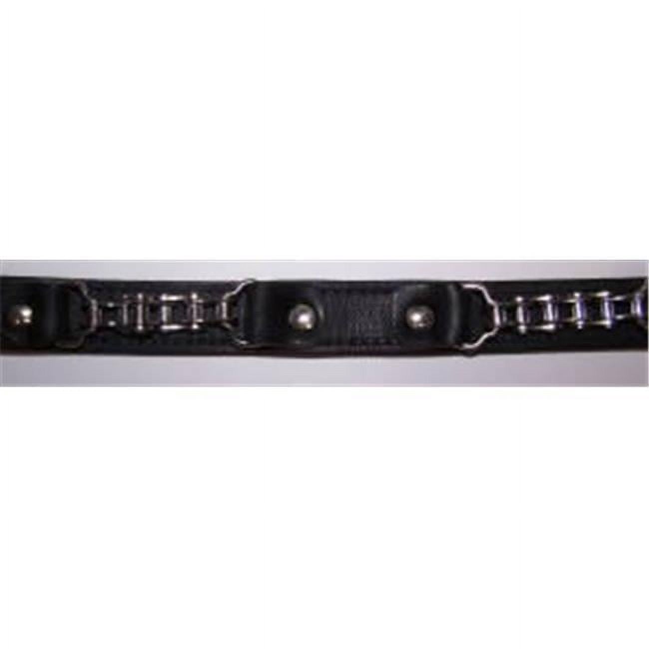 Leather Brothers Hundehalsband – 20 Zoll, Leder Mit Nieten & D-Ring, Farbe Burgunder, Größe Large