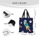 thumbnail image 3 of Balery Astronaut Dinosaur and Space Bolsa de Mano para Mujeres con Cremallera, Bolsa de Gimnasio con Compartimentos, Bolsa para Laptop, Bolsa para Trabajo, 3 of 7