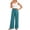 Green, variant on Linen Pants Women Spring Summer Elastic Waist Wide Leg Loose Fit Lightweight Beach Pants Trousers with Pockets
