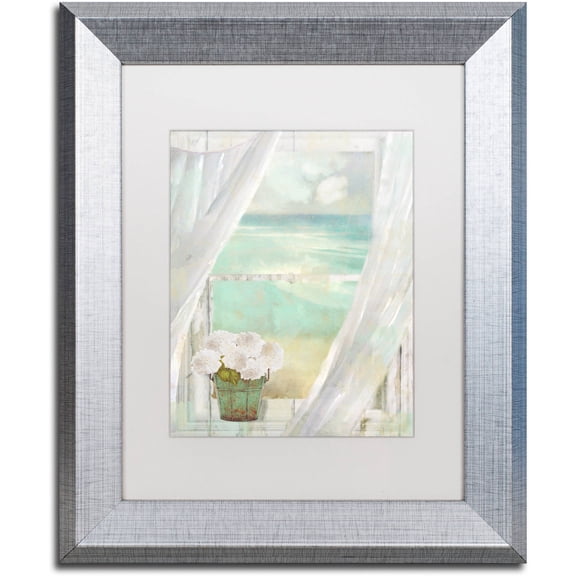 Trademark Fine Art "Summer Me II" Canvas Art by Color Bakery White Matte, Silver Frame