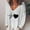 White, variant on Okbop Cute Crop Tops for Teen Girls, Fashion Casual Print V-Neck Loose Long Sleeve T-Shirt Top Pullover Satin Blouse Long Sleeve White Shirt Women