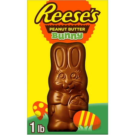 Reese's Bunny Milk Chocolate Peanut Butter Easter Candy, Gift Box 1 lb