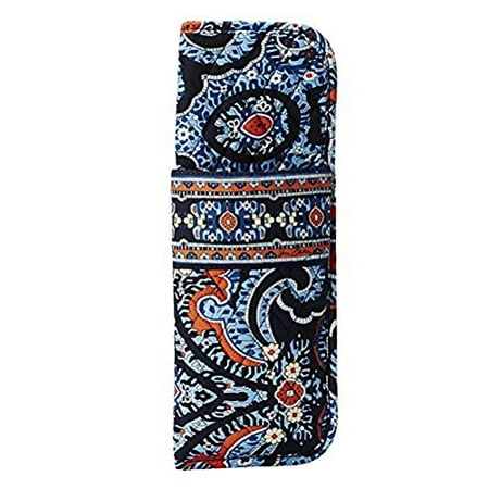 Vera Bradley Marrakesh Blue Curling And Flat Iron Cover Travel Case