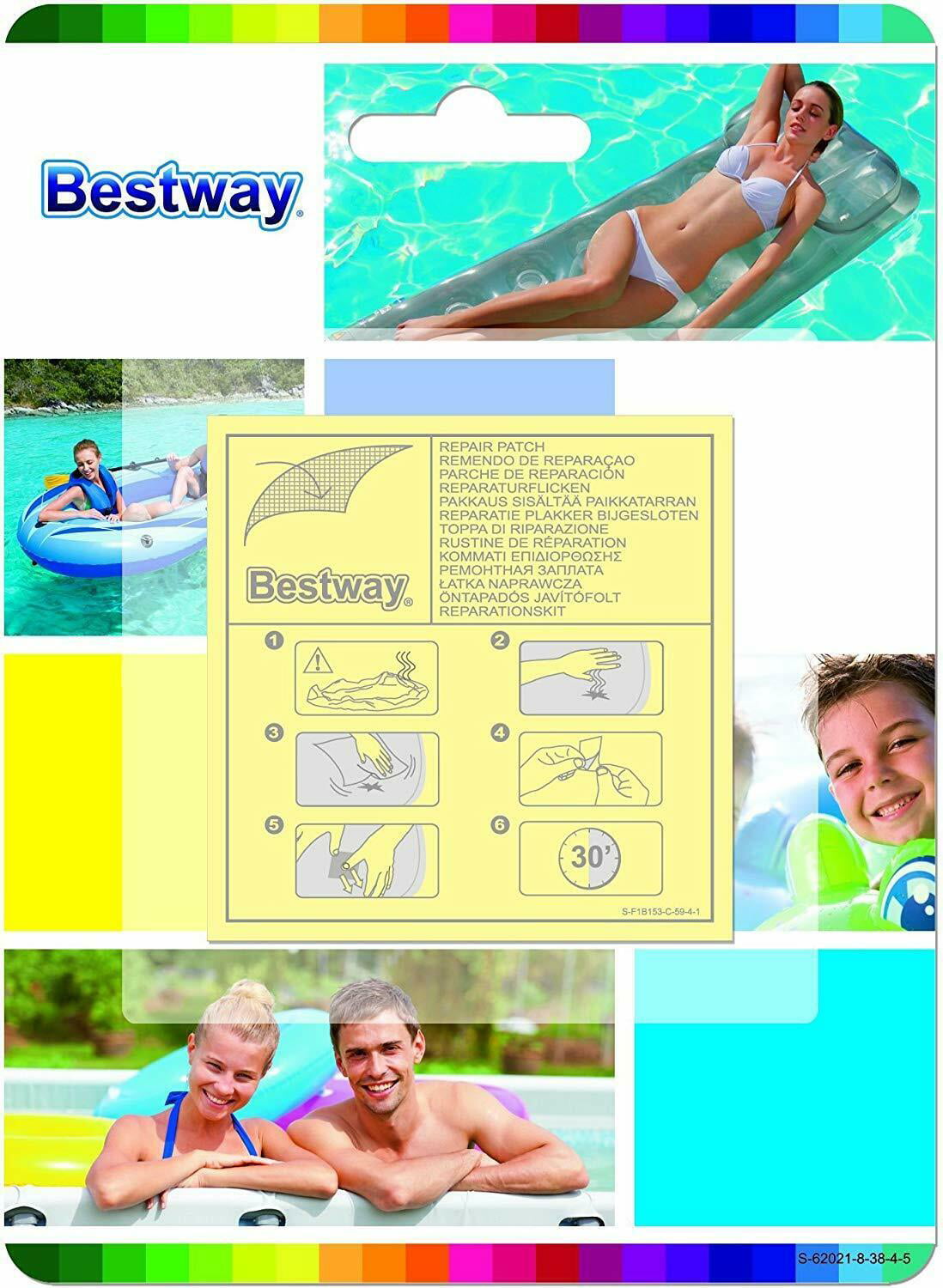 Inflatable Swimming Pool Puncture Repair Patch Kit  Intex Heavy DutyJ 