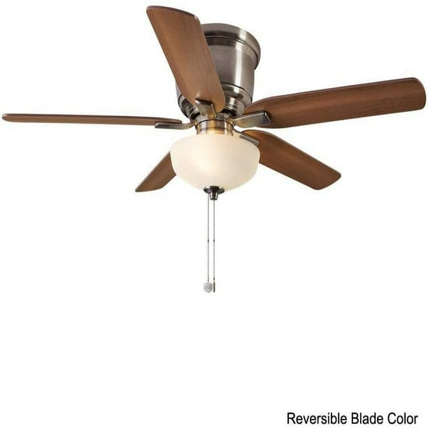 Hampton Bay Holly Springs Low Profile Led Brushed Nickel Ceiling Fan Com Hampton Bay Holly Springs Low Profile, Hampton Bay Hawkins Ceiling Fan Reviews