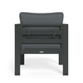 thumbnail image 3 of Tortuga Outdoor Lakeview Aluminum Club Chair w/ Cushion - Charcoal, 3 of 7